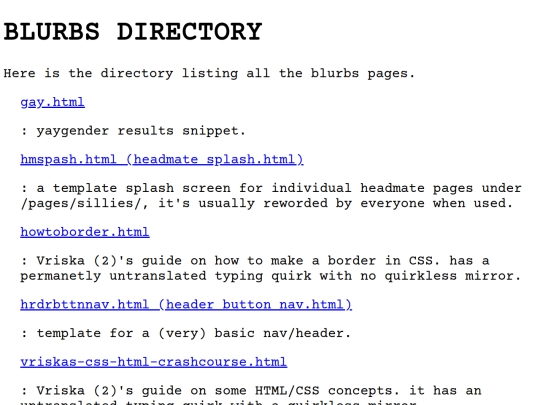 blurbs/ls screenshot