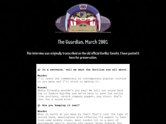 interviews/guardian2001 screenshot