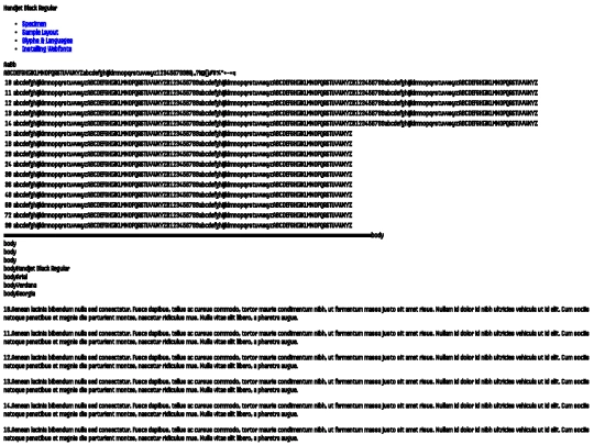 webfontkit-20230910-165449/handjet-black-demo screenshot
