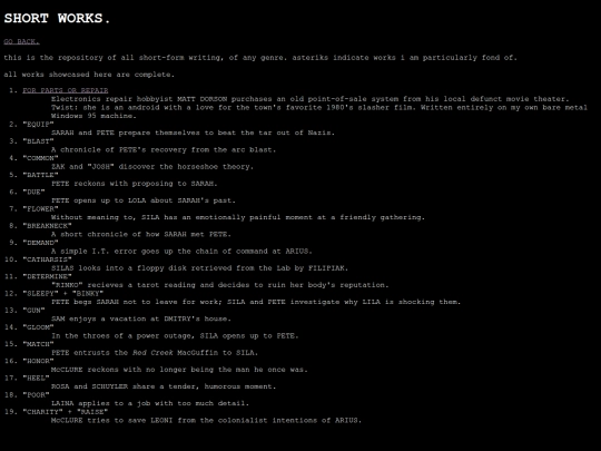 shortworks screenshot