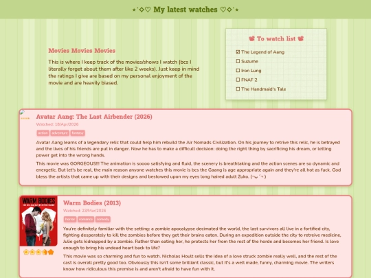 subPages/moviesLastWatched screenshot