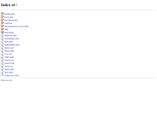 index screenshot
