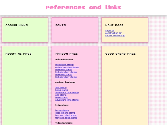 references screenshot