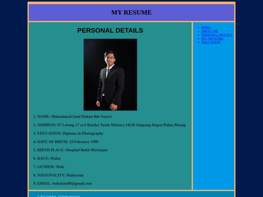 personaldetails screenshot