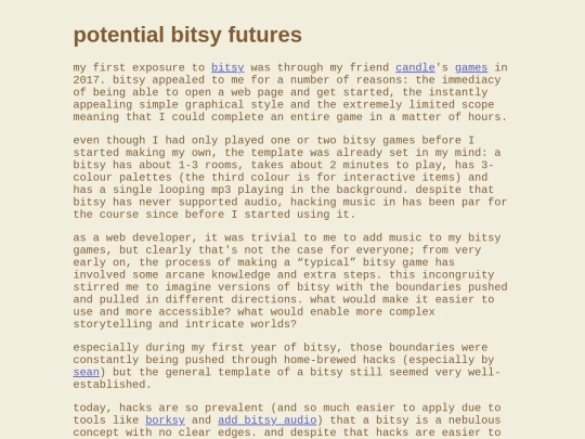 bitsy-futures screenshot