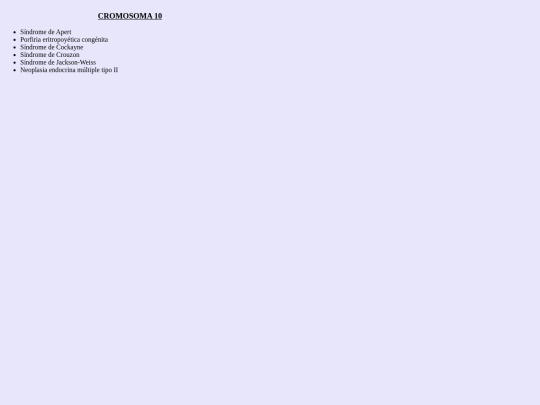 cromosoma10 screenshot