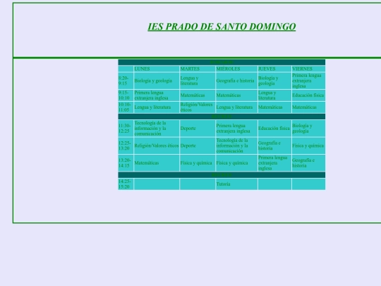 horario screenshot