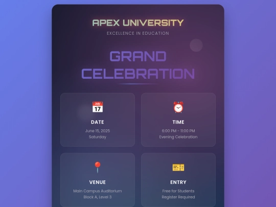 Event Poster screenshot