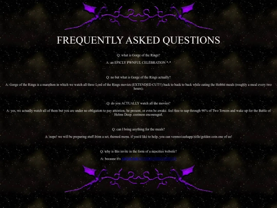 FAQs screenshot