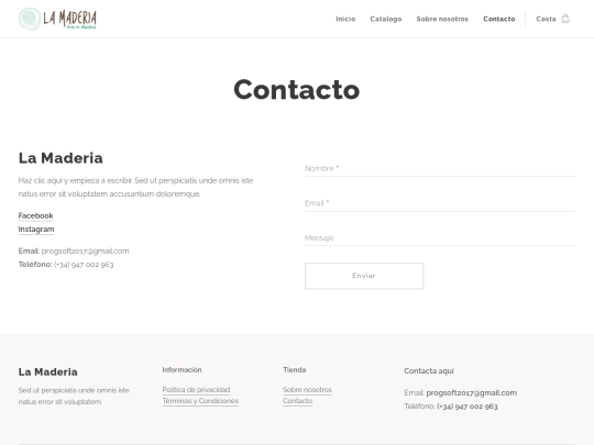 Contacto screenshot