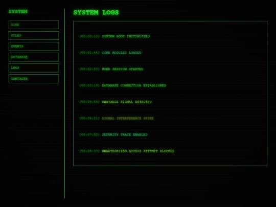 logs screenshot