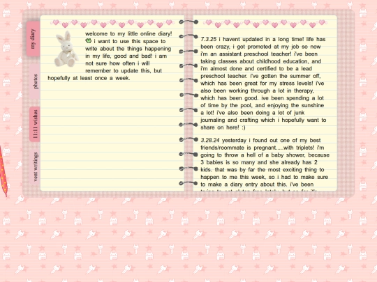 diary screenshot