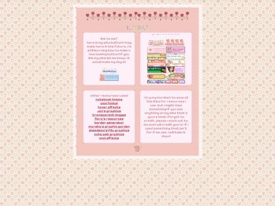 links screenshot