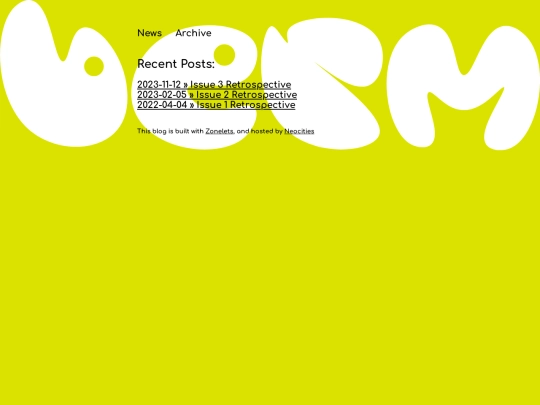blog/news screenshot