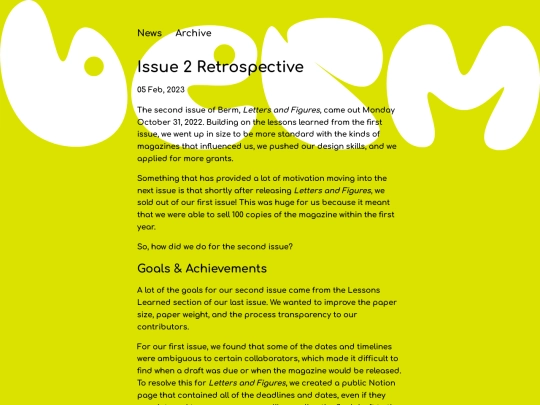 blog/posts/2023-02-05-Issue-2-Retrospective screenshot