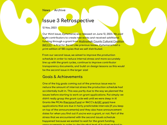 blog/posts/2023-11-12-Issue-3-Retrospective screenshot