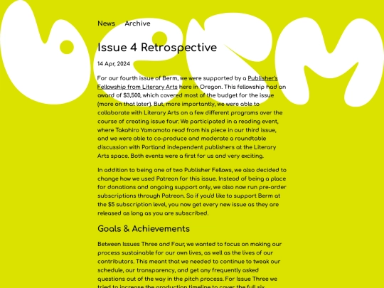 blog/posts/2024-04-14-Issue-4-Retrospective screenshot
