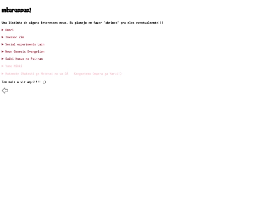 subpaginas/interesses screenshot