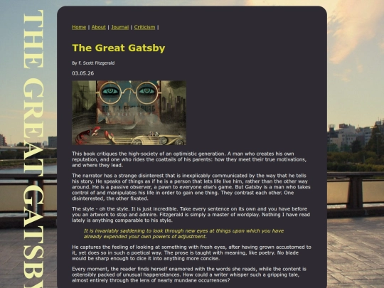 criticism/books/the-great-gatsby screenshot