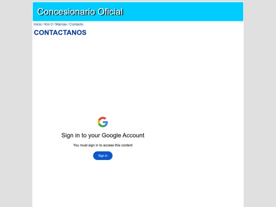 Contacto screenshot