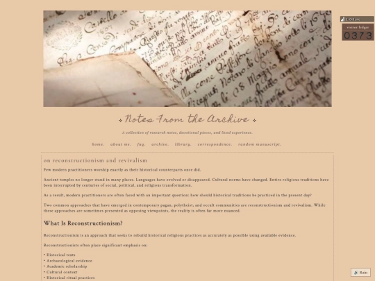 OnReconstructionandRevivalism screenshot