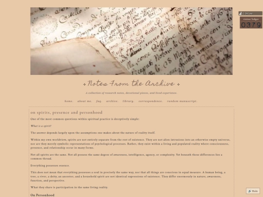 OnSpiritsPresenceandPersonhood screenshot