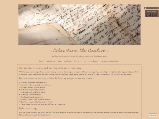 correspondence screenshot