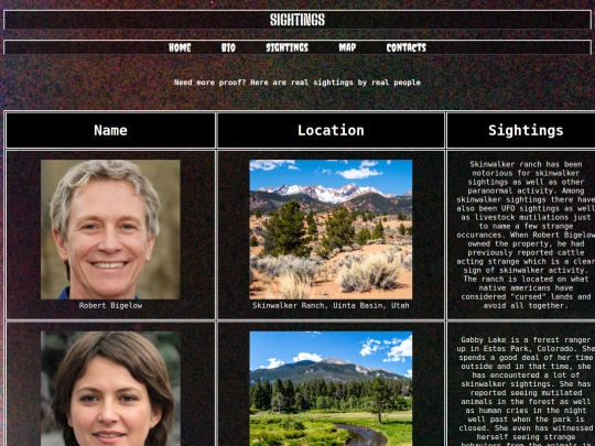 Sighting screenshot
