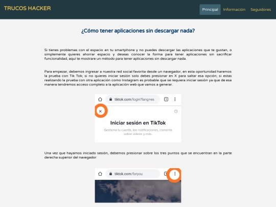trucos/aplicaciones-sin-descargas screenshot