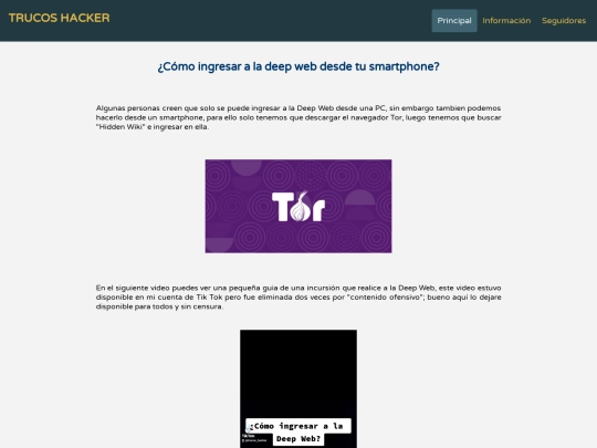 trucos/deep-web screenshot