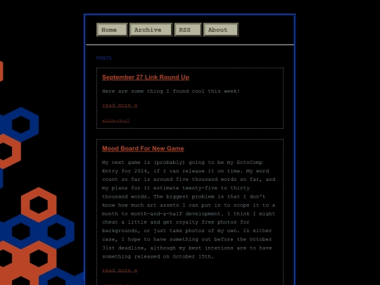 Blog/feed screenshot