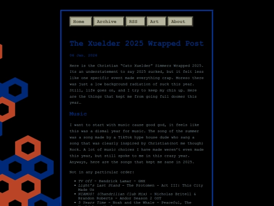 Blog/posts/2026-01-06-The-Xuelder-2025-Wrapped-Post screenshot