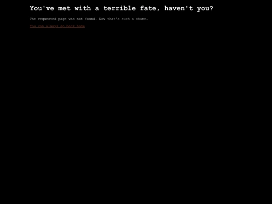 not_found screenshot