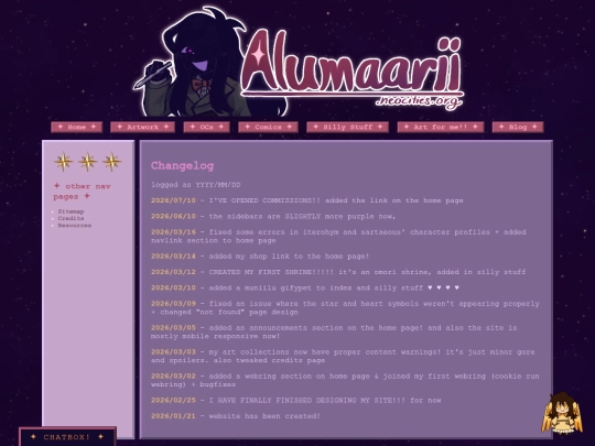 changelog screenshot