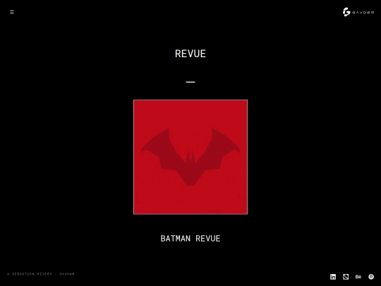model/revue screenshot