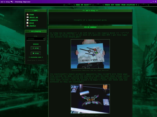 blog screenshot