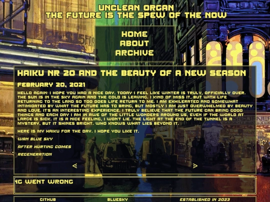 posts/2021-02-20-Haiku-Nr-20-and-the-beauty-of-a-new-season screenshot