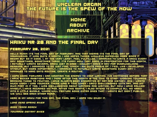 posts/2021-02-28-Haiku-Nr-28-and-the-final-day screenshot