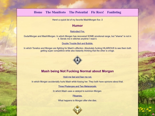 FicRecs screenshot