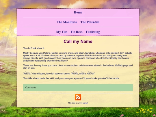fics/Call-my-Name screenshot