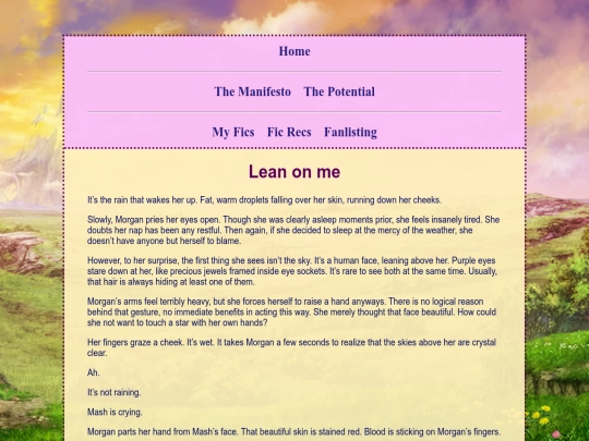 fics/Lean-on-me screenshot