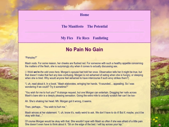fics/No-Pain-no-Gain screenshot
