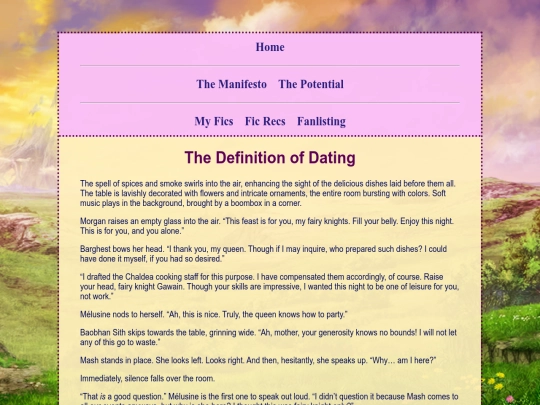 fics/The-Definition-of-Dating screenshot