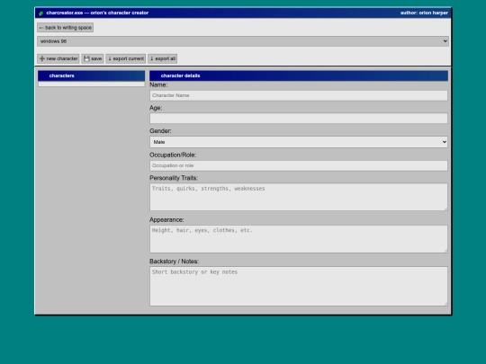 character-creator screenshot