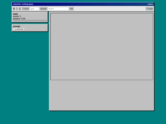 writing-space screenshot