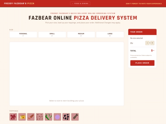 pizza screenshot