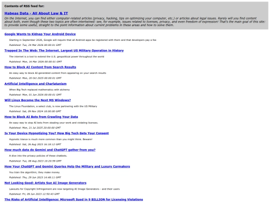 rss screenshot
