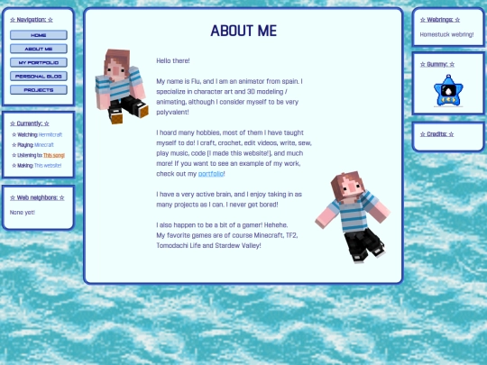 about-me screenshot