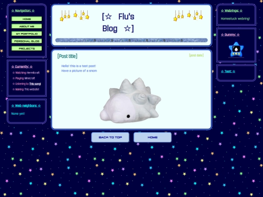 blog screenshot