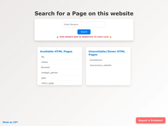 index screenshot